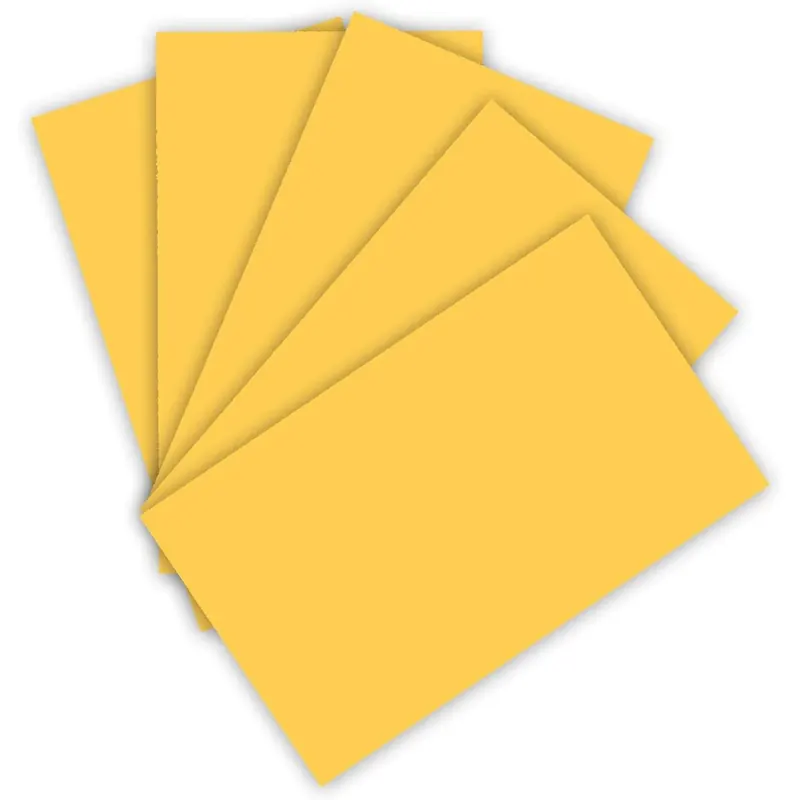 folia 6122/4/65 - Tonkarton 220 g/m², Bastelkarton in gold, DIN A4, 100 Blatt, als Grundlage für zahlreiche Bastelarbeiten