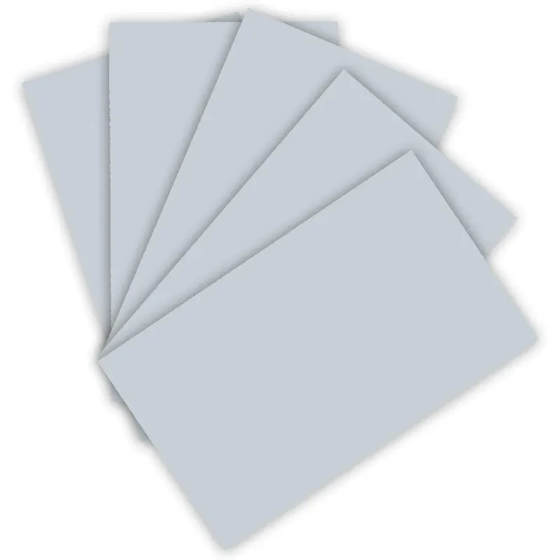 folia 6380 - Tonpapier 130 g/m², Tonzeichenpapier in hellgrau, DIN A3, 50 Bogen, als Grundlage für zahlreiche Bastelarbeiten