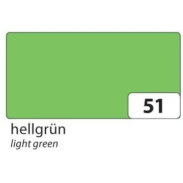 folia 6451 Tonpapier 130g/m², DIN A4, hellgrün (100 Bogen)