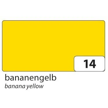 Folia - Color-Bastelkarton, 220g/ m², 50x70cm, 10 Bogen bananengelb