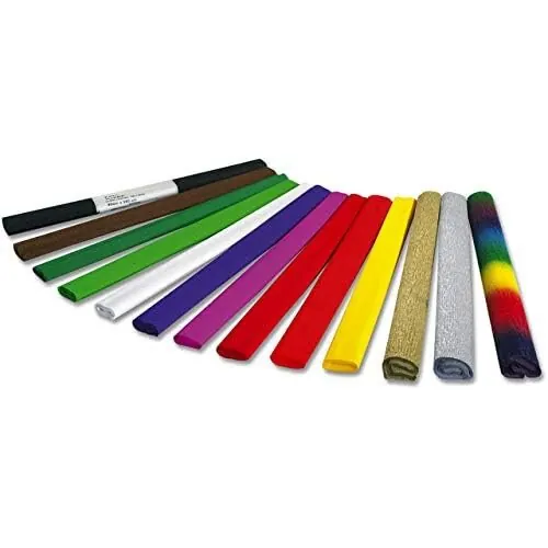 Folia - Fein-Krepp zum Basteln und Dekorieren - moosgrün - feucht färbend - 50 x 250 cm