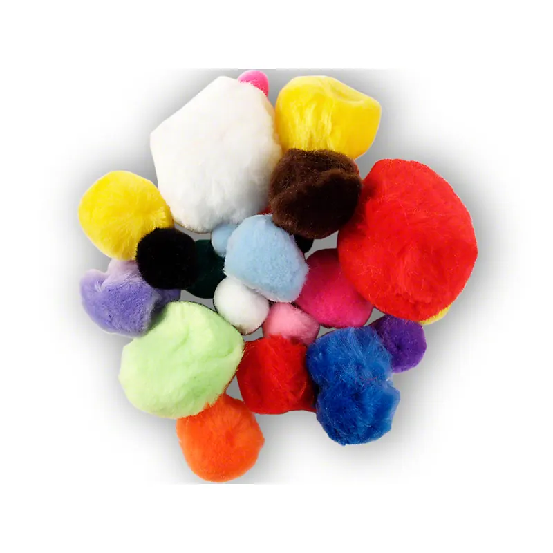 Folia PomPons P/30 Stück, Ø 1-5cm, farbig sortiert
