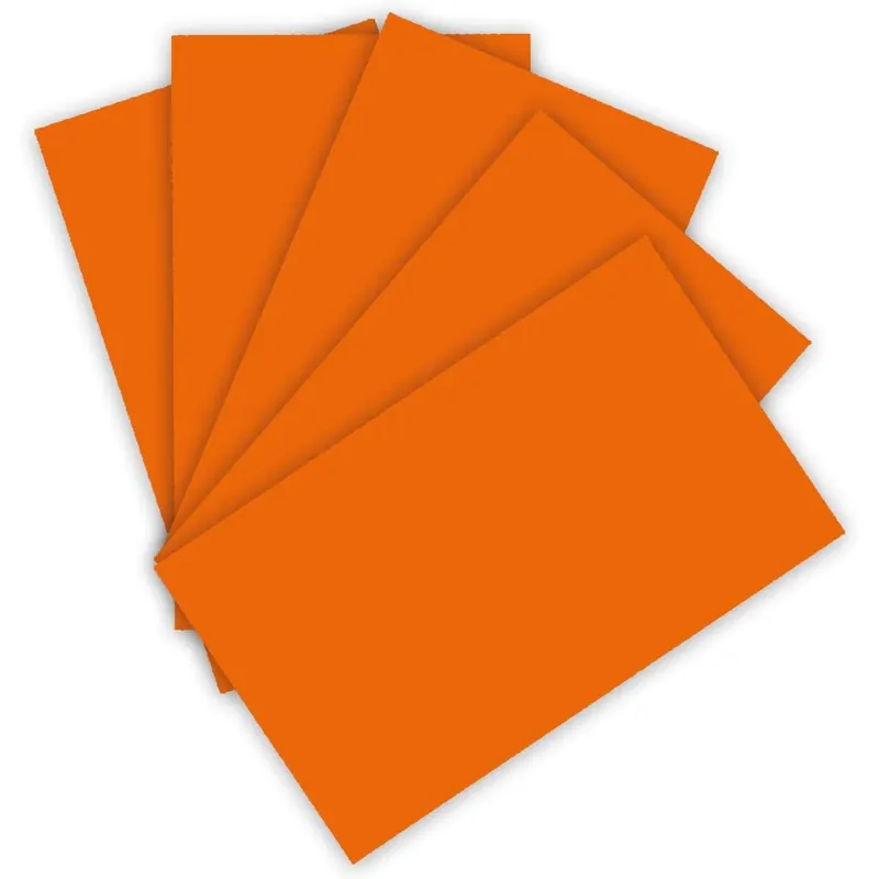 folia Tonpapier 130g/qm DIN A3, 50er Pack Hellorange