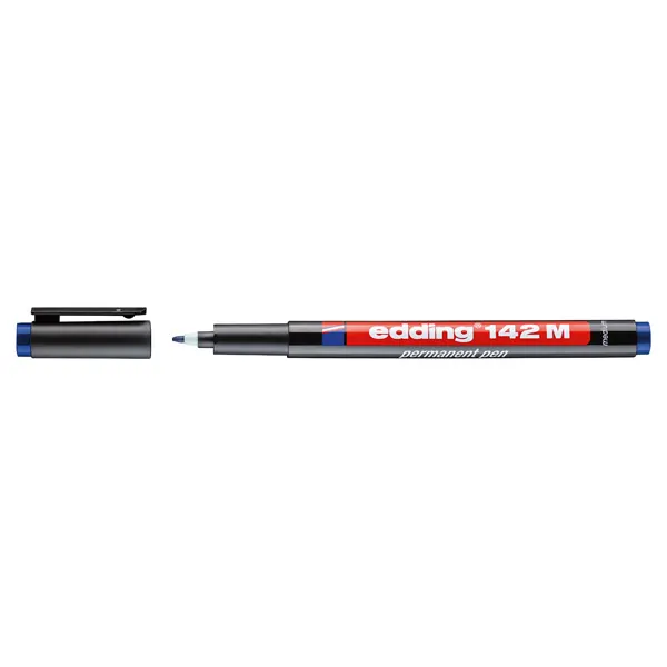 Folienschreiber edding 142 - blau 1 mm permanent nicht nachfüllbar