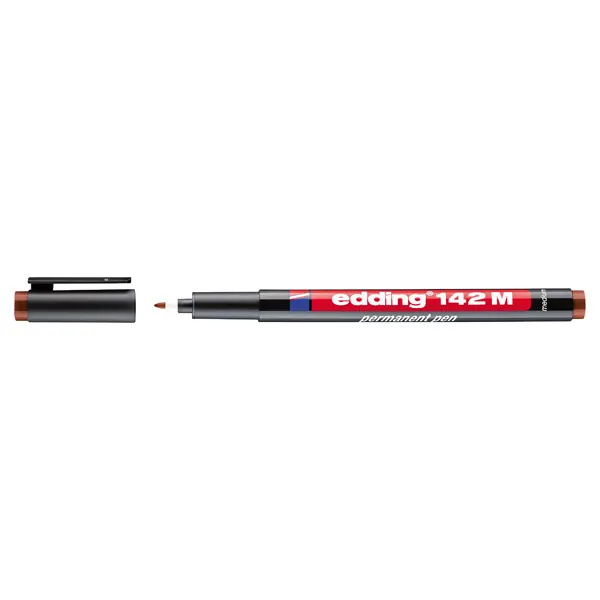 Folienschreiber edding 142 - braun 1 mm permanent nicht nachfüllbar