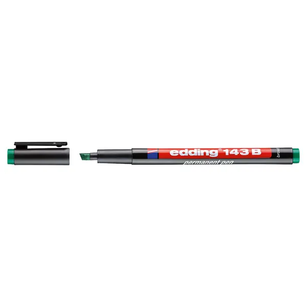 Folienschreiber edding 143 - grün 1-3 mm permanent nicht nachfüllbar