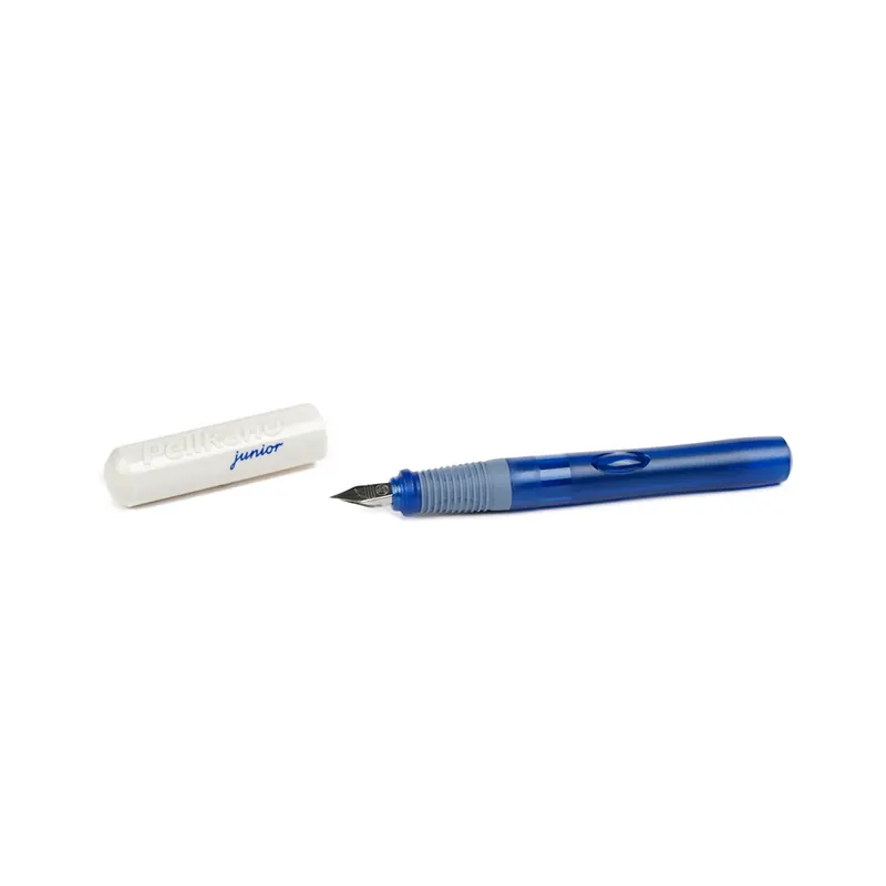Füllhalter Pelikano junior, transparent blau, Edelstahlfeder A