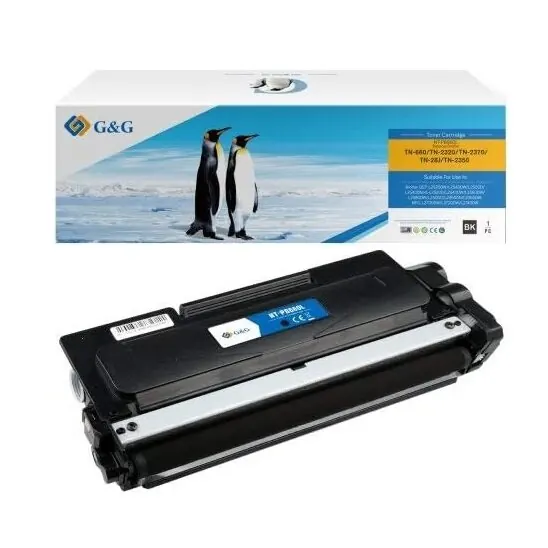 G&G XL-Toner kompatibel mit Brother TN-2320 Schwarz