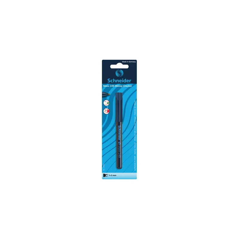Geldscheinprüfstift Schneider Maxx 1249 - 1+3 mm Keilspitze