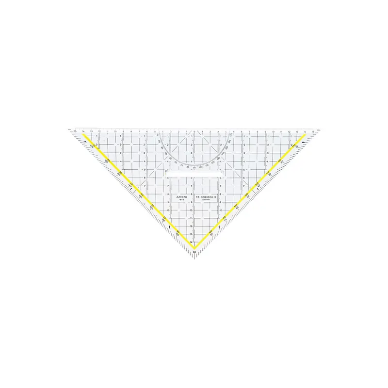 Geodreieck Aristo AR1648/2 - 32,5 cm transparent mit Griff