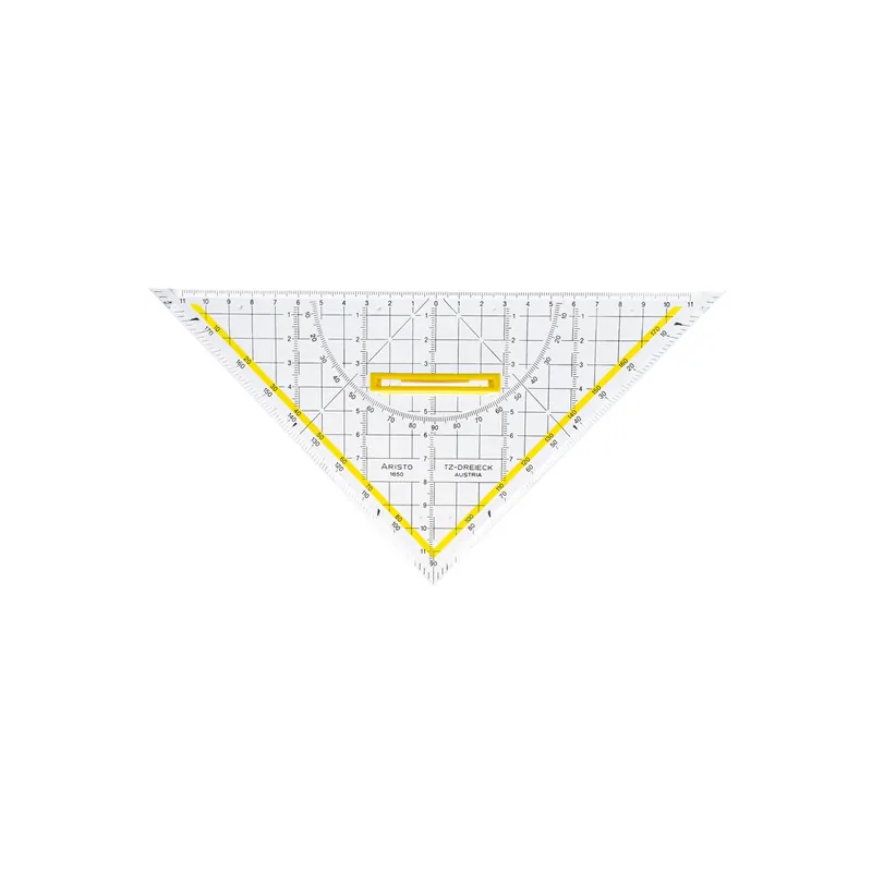 Geodreieck Aristo AR1650/4 - 25 cm transparent mit Griff