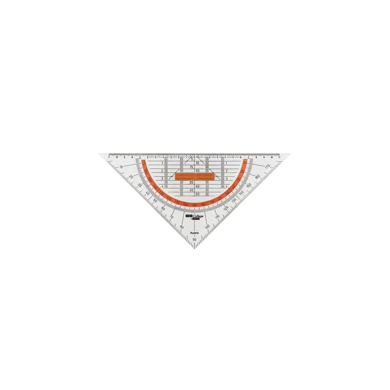 Geodreieck Aristo GEOCollege AR23008 - 25 cm transparent mit Griff
