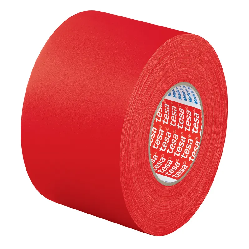 Gewebeklebeband tesa tesaband 4651 - 12 mm x 50 m rot für Industrie/Gewerbe-Anwendungen