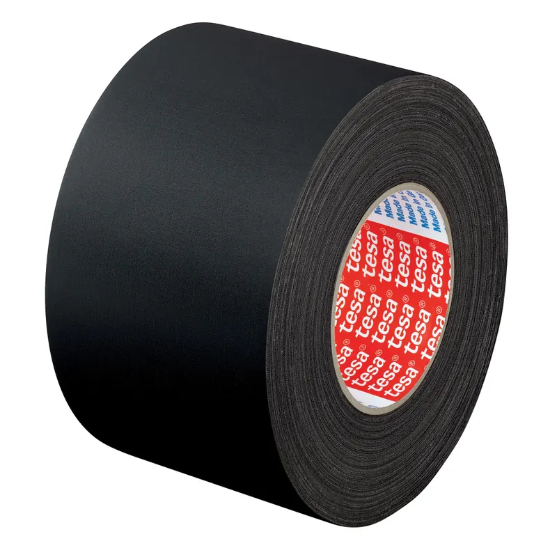 Gewebeklebeband tesa tesaband 4651 - 25 mm x 50 m schwarz für Industrie/Gewerbe-Anwendungen