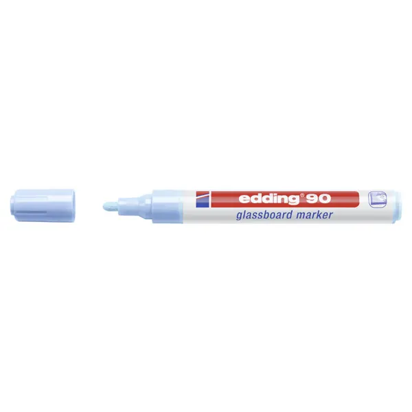 Glasboardmarker edding 90 - hellblau 2-3 mm Rundspitze non-permanent nicht nachfüllbar