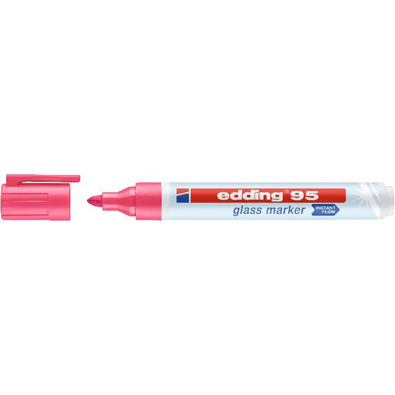 Glasboardmarker edding 95 - pink 1,5-3 mm Rundspitze non-permanent nicht nachfüllbar