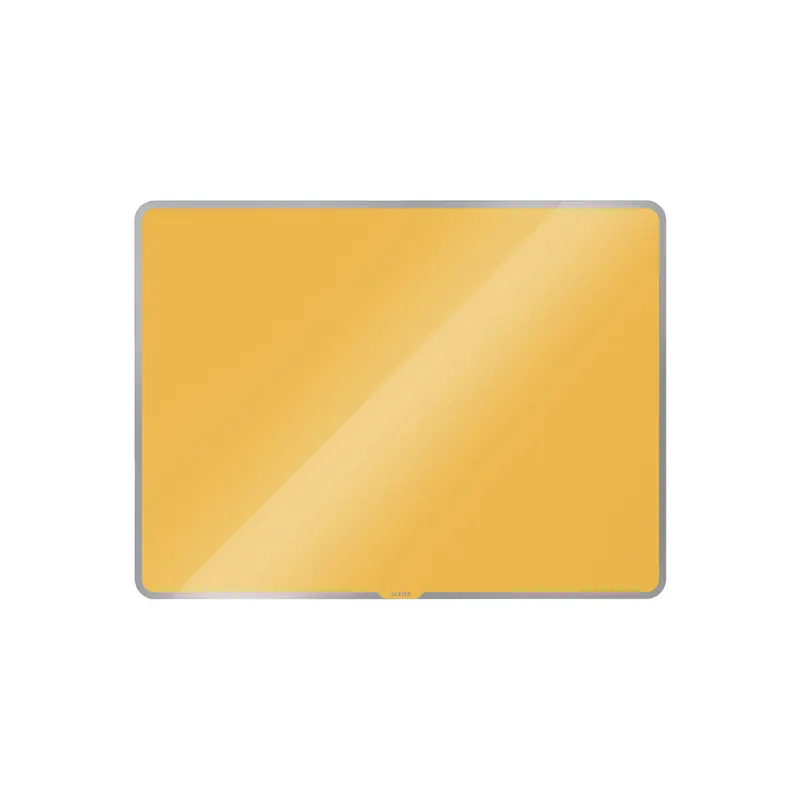 Glasmagnetboard Leitz Cosy 7043 - 80 x 60 cm gelb inkl. Marker