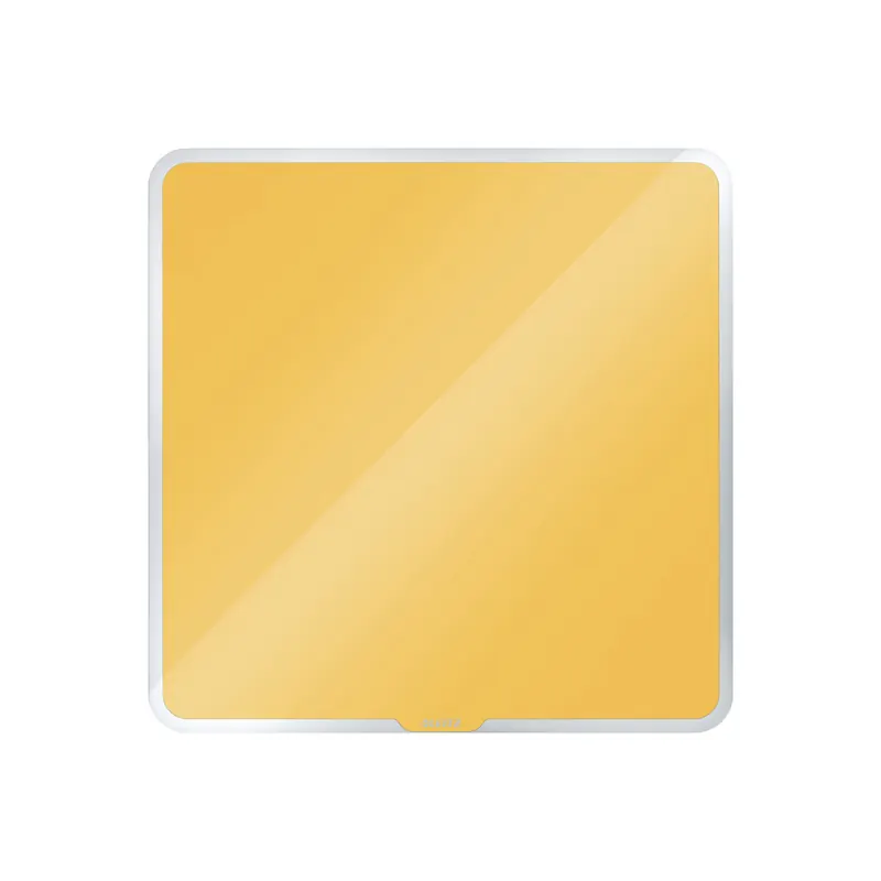 Glasmagnetboard Leitz Cosy 7044 - 45 x 45 cm gelb inkl. Marker