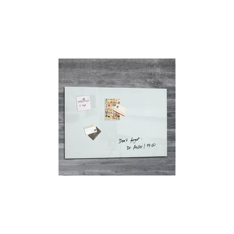 Glasmagnetboard sigel Artverum GL121 - 60 x 40 cm weiß inkl. SuperDym Magnete