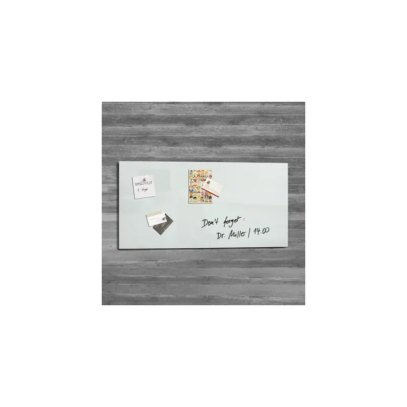 Glasmagnetboard sigel Artverum GL146 - 91 x 46 cm weiß inkl. SuperDym Magnete