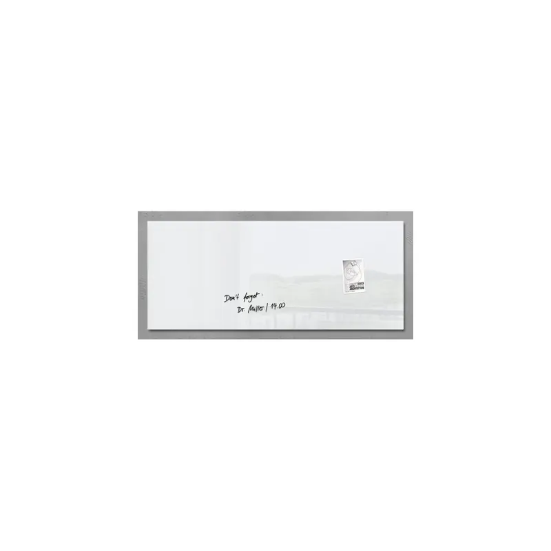 Glasmagnetboard sigel Artverum GL241 - 130 x 55 cm super weiß inkl. SuperDym Magnete