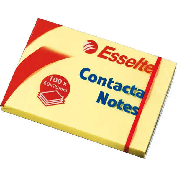 Haftnotizen Esselte 83005 - 50 x 75 mm gelb Papier  Pckg/12