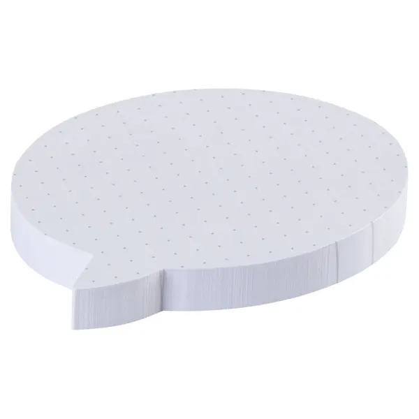 Haftnotizen FunCollection Brunnen 55881 - 80 x 80 mm Sprechblase silber Pckg/100