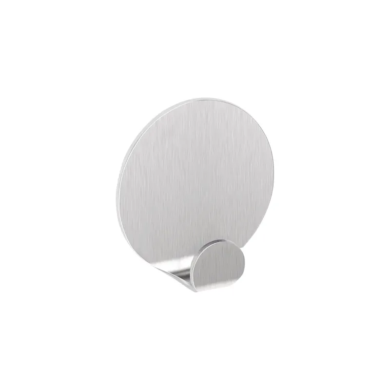 Haken tesa Powerstrips 57044 - rund Edelstahl bis 1 kg für glatte Oberflächen Metall Pckg/2