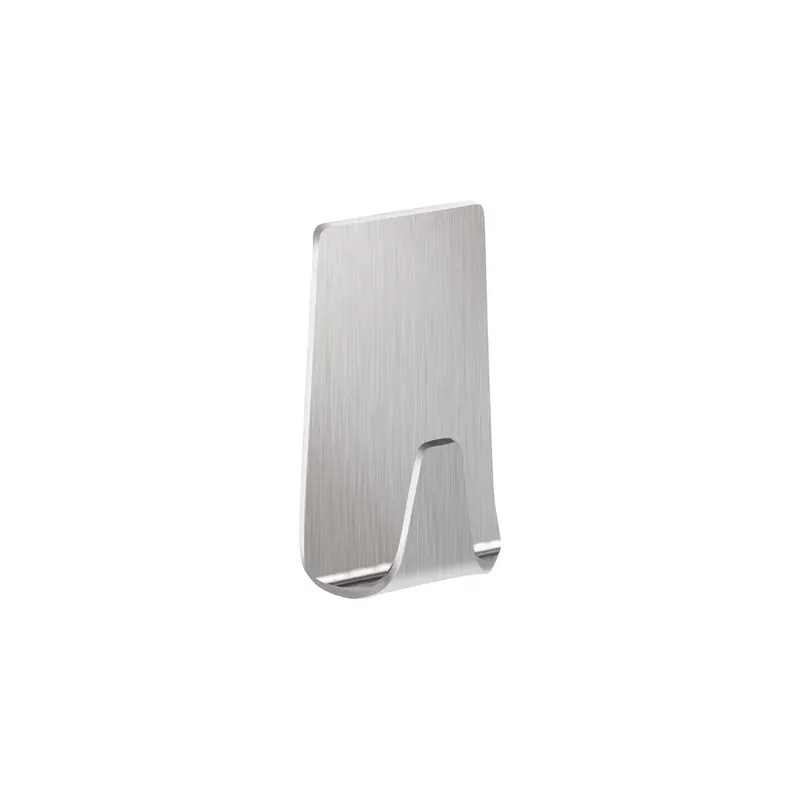 Haken tesa Powerstrips 57066 - eckig Edelstahl bis 1 kg für glatte Oberflächen Metall Pckg/2