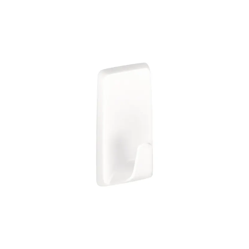Haken tesa Powerstrips 57072 - eckig weiß bis 1 kg für glatte Oberflächen Kunststoff Pckg/3