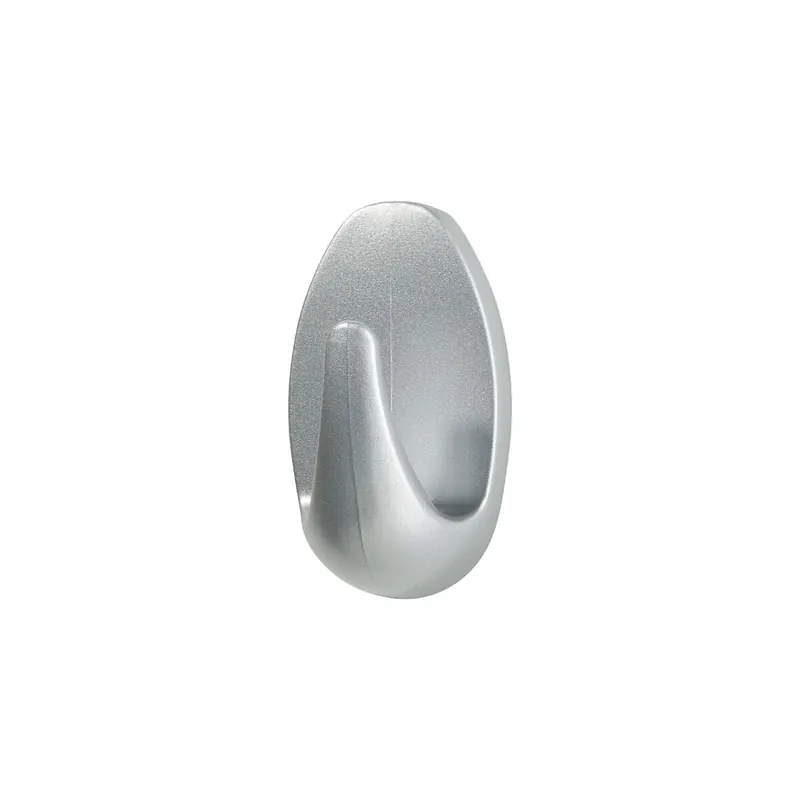 Haken tesa Powerstrips Small 57519 - oval matt chrom bis 1 kg für glatte Oberflächen Kunststoff Pckg/3