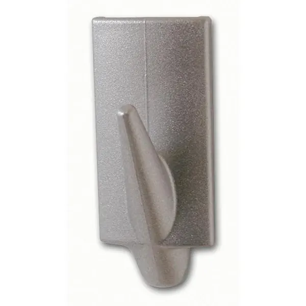 Haken tesa Powerstrips Small Trend 57544 - eckig matt chrom bis 1 kg für glatte Oberflächen Kunststoff Pckg/3