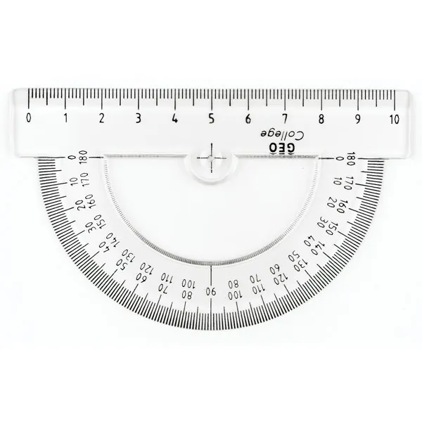 Halbkreiswinkelmesser Aristo AH23301 - 10 cm transparent 180 Grad Kunststoff