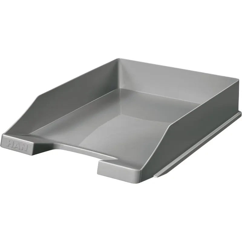 HAN 1027-X-191D Briefablage KLASSIK, DIN A4/C4, stapelbar, stabil, modern, dunkelgrau, 5 Stück