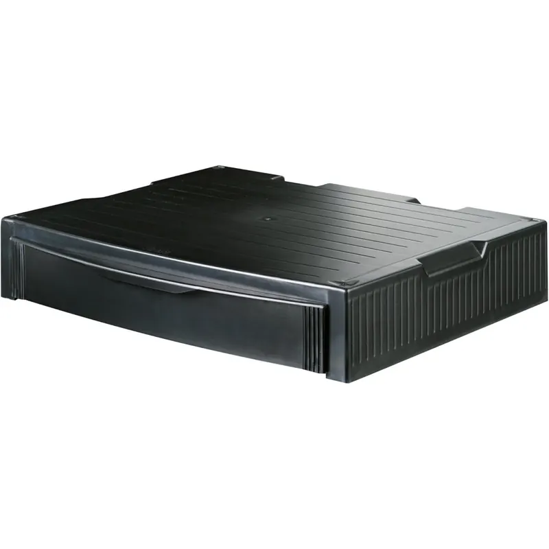 HAN 9250-13, MONITOR STAND, Profi Monitorständer mit 1 Schublade, Stabil, Schick und stapelbar, schwarz