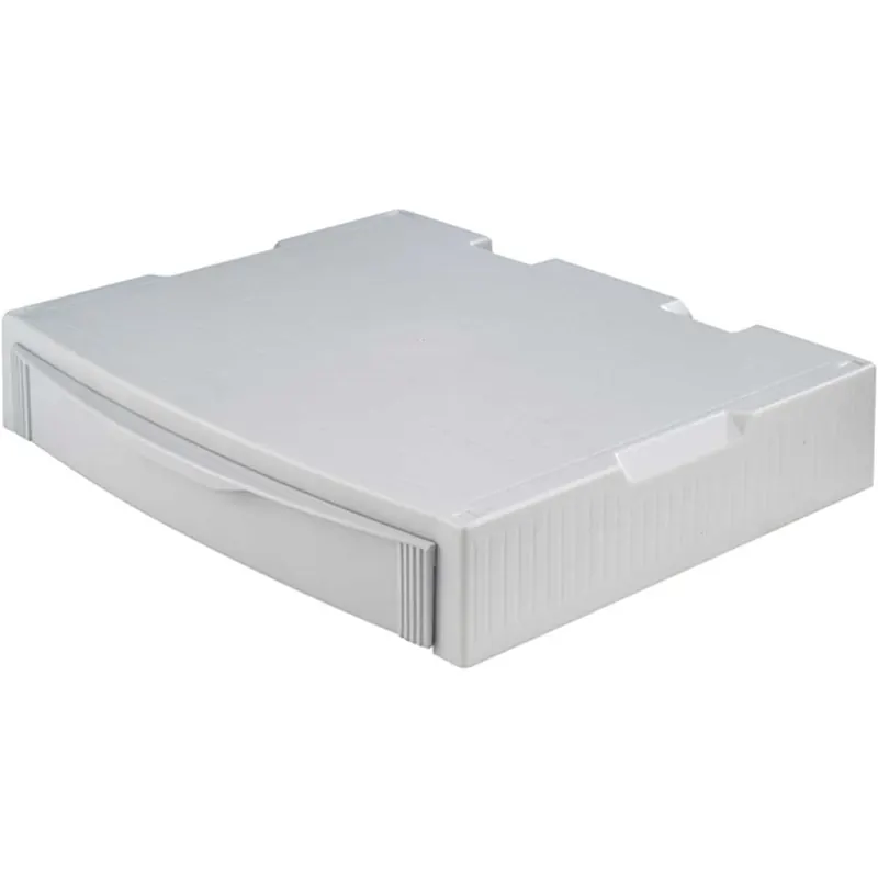 HAN Monitor Stand, Profi Monitorständer, Erhöhung für den Bildschirm, mit 1 Schublade, stabil und stapelbar, 9250-11, grau