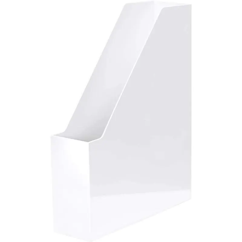 HAN Stehsammler i-LINE – 1 STÜCK, eleganter, moderner High-End Stehsammler für Hefte, Zeitschriften und Mappen bis Format DIN A4/C4, weiß, 16501-12