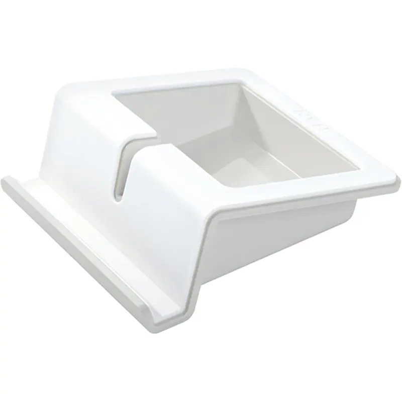 HAN Tablet Stand UP - Tabletständer, Halterung für Tablet mit Soft-Grip Oberfläche, Kabelhalterung und Innenschale, 92100-12, weiß,