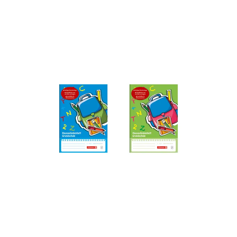 Hausaufgabenheft Brunnen Grundschule 46807 - A5 148 x 210 mm 48 Blatt Premiumpapier 90 g/m²