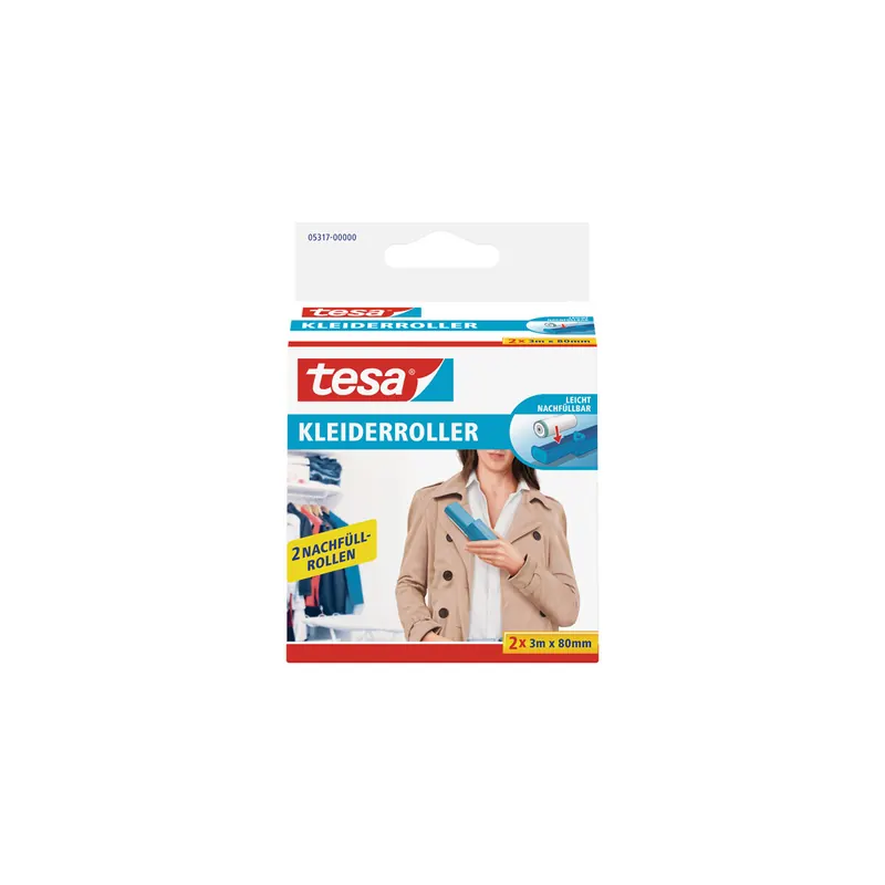 Haushaltsroller Nachfüllpackung tesa 5317 - 3 m x 80 mm für 05311 Pckg/2