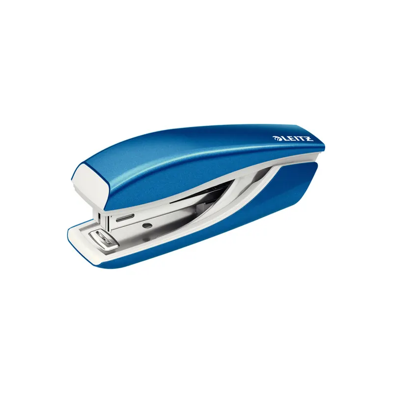 Heftgerät Leitz NeXXt WOW Mini 5528 - blau metallic 10 Blatt Oberlademechanik HK No10 Metall/Kunststoff