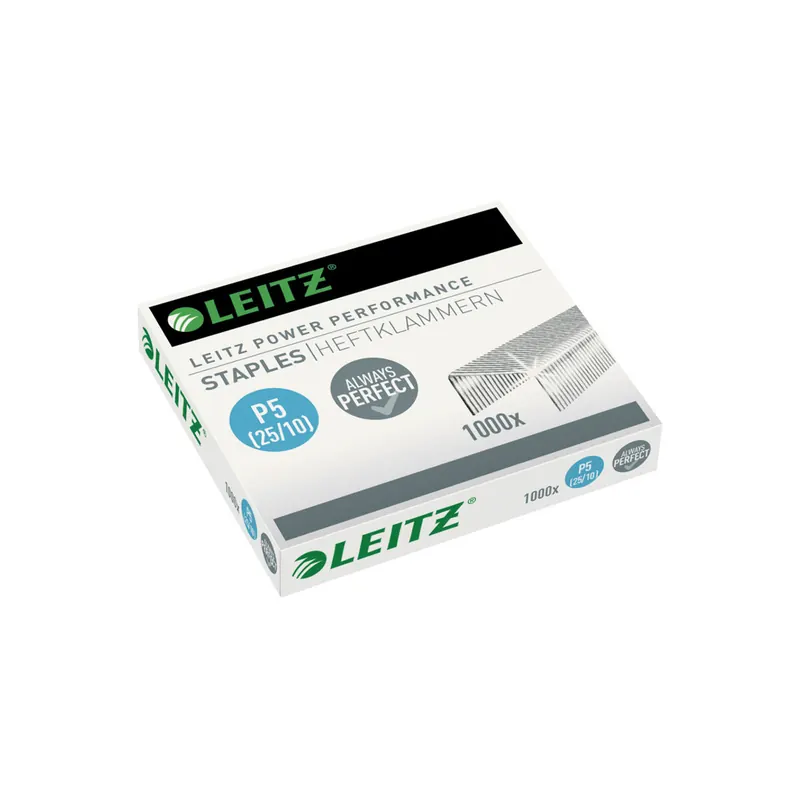 Heftklammer Leitz Power Performance P5 5574 - 25/10 60 Blatt Stahl, verzinkt Pckg/1000