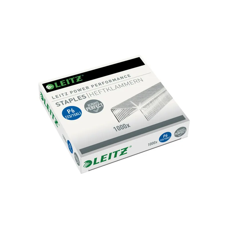 Heftklammer Leitz Power Performance P6 5579 - 23/15XL 120 Blatt Stahl, verzinkt Pckg/1000