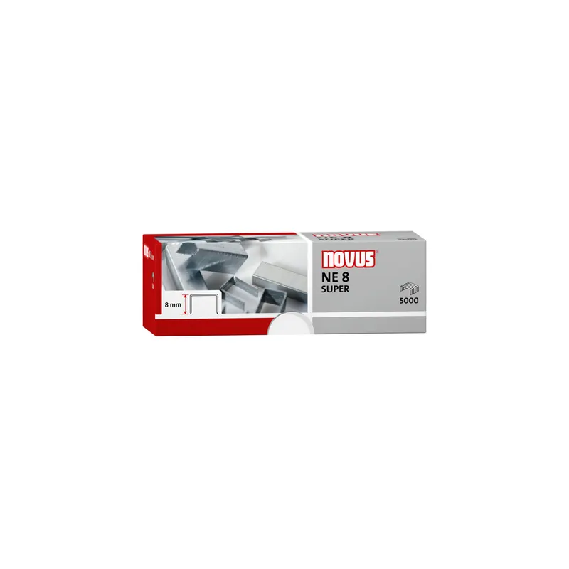 Heftklammer Novus Super 042-0002 - NE 8 40 Blatt Stahl, verzinkt Pckg/5000