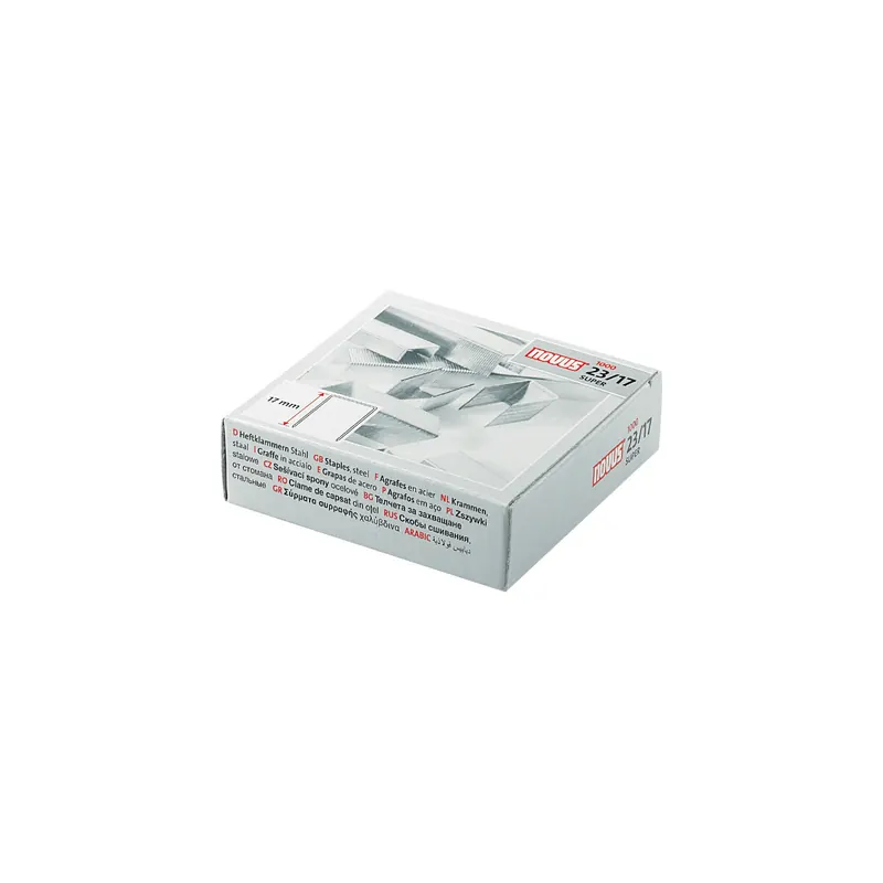 Heftklammer Novus Super 042-0045 - 23/17 140 Blatt Stahl, verzinkt Pckg/1000