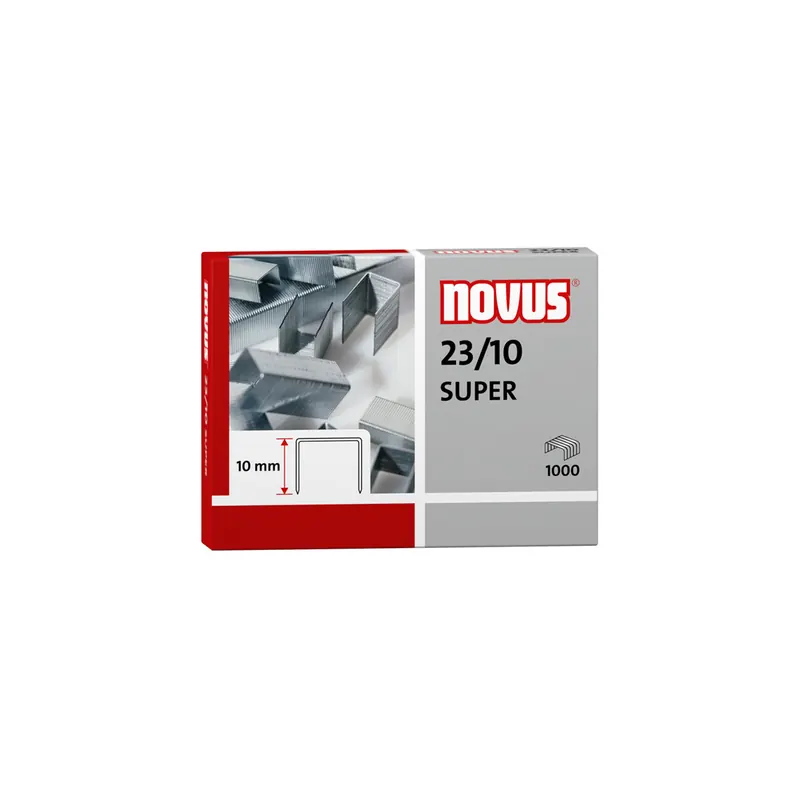 Heftklammer Novus Super 042-0531 - 23/10 70 Blatt Stahl, verzinkt Pckg/1000