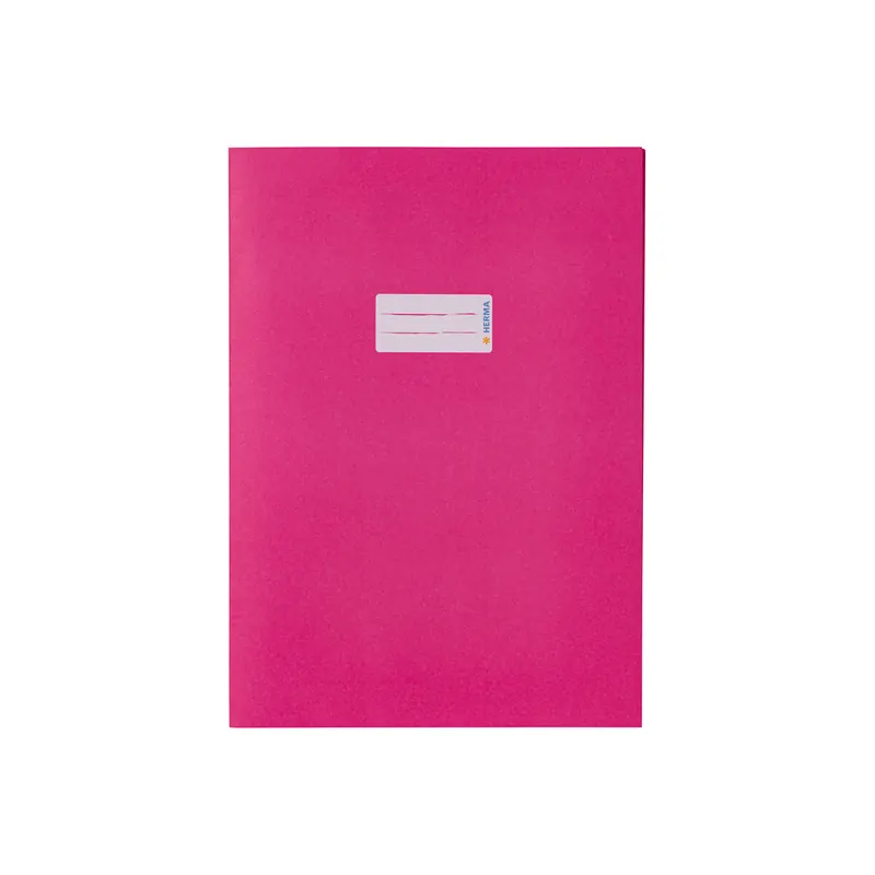 Heftumschlag Herma 5524 - A4 210 x 297 mm pink mit Beschriftungsetikett Recyclingpapier