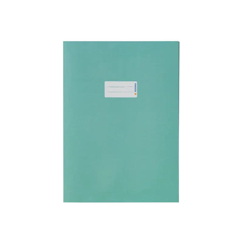 Heftumschlag Herma 5527 - A4 210 x 297 mm türkis mit Beschriftungsetikett Recyclingpapier