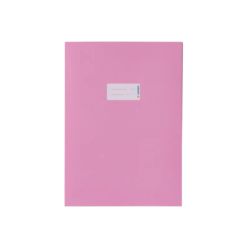 Heftumschlag Herma 7048 - A4 210 x 297 mm rosa mit Beschriftungsetikett Recyclingpapier