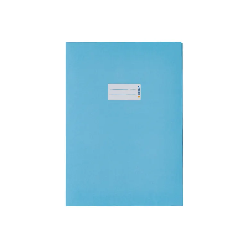 Heftumschlag Herma 7066 - A4 210 x 297 mm hellblau mit Beschriftungsetikett Recyclingpapier